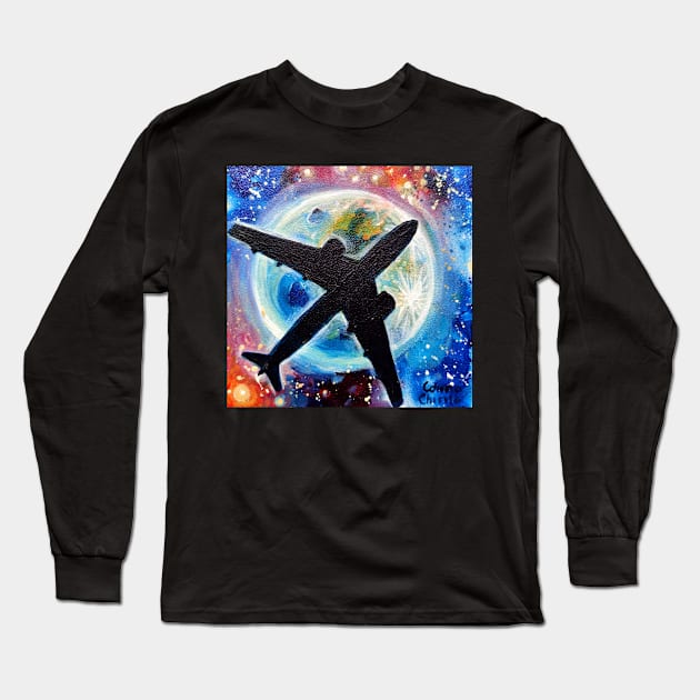 Plane in flight Long Sleeve T-Shirt by CORinAZONe